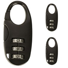 Pop MINDS小型迷你密碼鎖 黑色, 3個