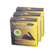 Lutz 美工刀片 100 x 18 mm 3入, 3個, 黑色