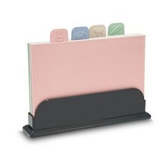 Hong Hong Market健康多功能砧板 4件組, 粉色、藍色、綠色、米色