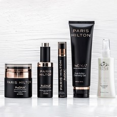 PARIS HILTON 精華護膚5件禮物組+化妝包組, 1套