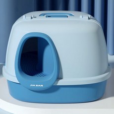 走廊式貓砂盆, 藍色