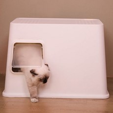 Clean On 防臭全罩式貓砂盆, 粉紅色, 1個