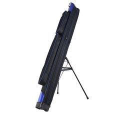 클린온 스탠드 이중지퍼 낚싯대 가방, 블루