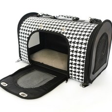 마음이음마켓 반려동물 아치형 이동장, 블랙, 1개