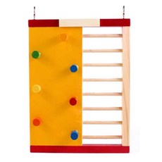제이유앤 햄스터 고슴도치 클라이밍 놀이터 188 x 140 x 23 mm, 노랑, 1개