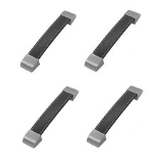 Pop MINDS簡約時尚皮革家具把手 160mm 4入, 黑色的