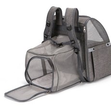 心靈連結市場寵物網狀外出包, 灰色的