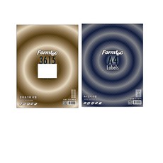 Formtec 分類標籤標籤 10 格 LS-3615 100p + 電池標籤 20p, 1套