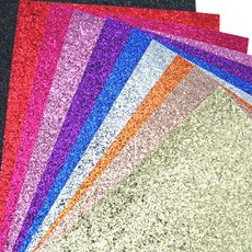 亮片毛氈紙 粗顆粒 10種組 非黏貼式, 10種