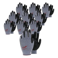 KUMHO NBR 塗層 Lightning Grip S1 手套 M, 炭灰色, 10個