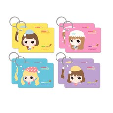 The Open House迷你PP有線環狀單字本 4種組 23-4233, 藍色、紫色、粉色、黃色, 2套