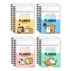 The Open House Breaddy D-Day Study Planner 4 x 2p 套組 23-5168, 混色