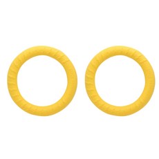 요기쏘 강아지 라텍스 터그링 장난감 18cm, 옐로우, 2개