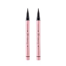 theCREMEshop GET IN LINE防水液體眼線筆 1ml, 棕色的, 2個