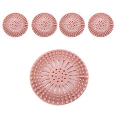 라라미즈 냄새 차단 실리콘 배수구 트랩 덮개 다크핑크, 5개