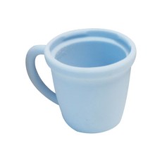 미오미오 실리콘 노리개 컵 케이스 1단계, 블루, 1개