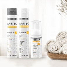 BOSLEY Defense Scalp & Hair Care Starter Hair Set 3 件套，適用於染髮, 1套