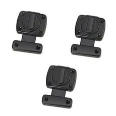 Locus 公寓輔助雙層玄關門安全扣 黑色, 3個