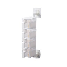 셀렉숀 벽걸이 양념통 정리함 멀티 선반 화이트, 1개, 양념통 4p + 거치대
