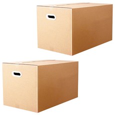 포테가르 손잡이형 종이 이사박스 70 x 50 x 50 cm, 2개