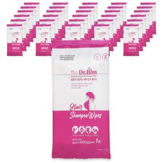 닥터비비앤 헤어 샴푸 물티슈 낱개포장, 42g, 50개