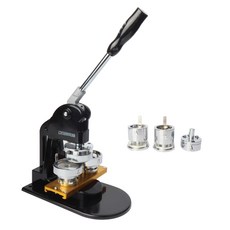 DESIGNDREAM 按鈕壓製機 + 25mm模具組 黑色, 1套