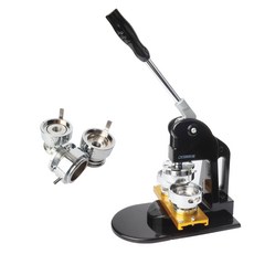 DESIGNDREAM 按鈕壓模機 + 37mm 模具套組 黑色, 1套