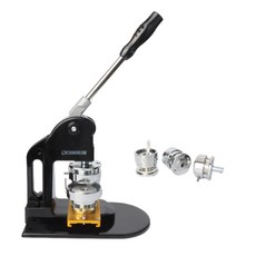 DESIGNDREAM 鈕扣壓製機 + 32mm 模具套組 黑色, 1套