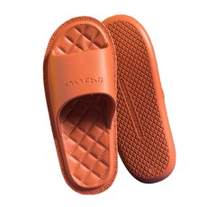 Market A Wago 字母浴室拖鞋, 橘色, 1個