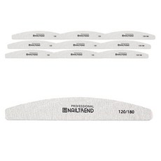 Nail Trend專業斑馬銼刀 半圓形 120/180, 單色, 10個
