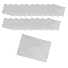 Hada紋路半透明壓花紙, 白色的, 20個