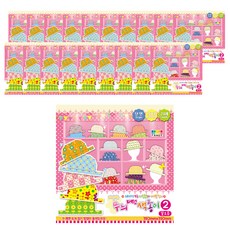 可愛摺紙單面彩紙 碎花衣服 24入組, 20個, 24 種顏色