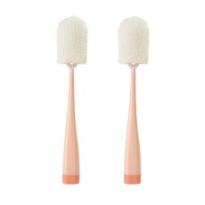 Señor Kim 雙效海綿隨行杯刷, 橘色, 2個