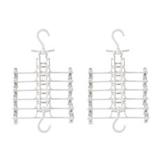 Rose Road防滑裙子衣架, 白色的, 2件