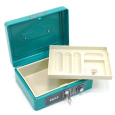 EAGLE 668 M迷你手工保險箱 + 2p 鑰匙 + 硬幣隔層