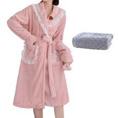 優質浴袍 M + 洗臉毛巾組 YP58, 1套, 類型1