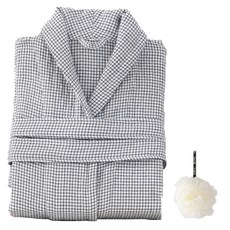 高級浴袍 L + 淋浴球套組 YP67, 1套, 2型（浴袍），白色（淋浴球）