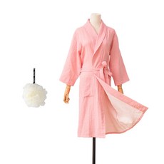 프리미엄 샤워가운 M + 샤워볼 세트 YP53, 타입2(샤워가운), 화이트(샤워볼), 1세트