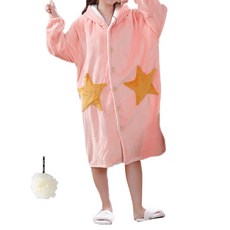 高級浴袍 L + 淋浴球套組 YP56, 2型（浴袍），白色（淋浴球）, 1套