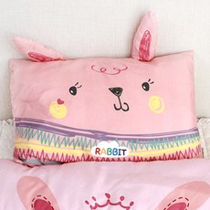 design-n 兒童蜜糖兔安撫枕, 淺粉色