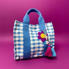 高級格紋鑰匙圈環保袋