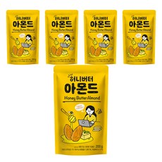 허니버터 아몬드, 200g, 5개