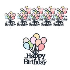 Ibis 生日快樂蛋糕裝飾, 生日快樂, 10個