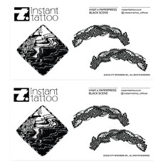 instant tattoo 黑瘦, 混色, 2個