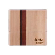 竹製中音薩克斯風 / Bb調單簧管專用竹片盒 條紋, 米色, 1個
