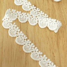 슈슈룸 케미컬 레이스 꽃반지 1260cm, 케미컬레이스-꽃반지(화이트), 1개