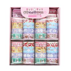 MOLANG 角色圖案紙膠袋 8件組, 隨機發貨, 12個