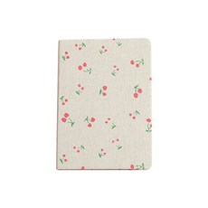 亞麻溫暖櫻桃記事本 L, 淺褐色的, 1個