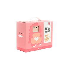 브릴리홈 유아용 공룡 식기 식판 세트, 핑크, 식판 1개, 컵 1개, 밥그릇 1개, 숟가락 1개, 포크 1개, 젓가락 1쌍, 1개