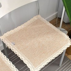 레이스핏 의자 린넨 방석 YT_RA1822 2p